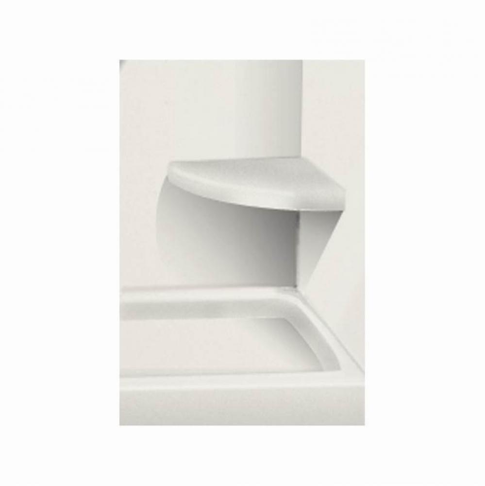 Decor 14-In X 14-In Solid Surface Wall-Mount Corner Shower Seat