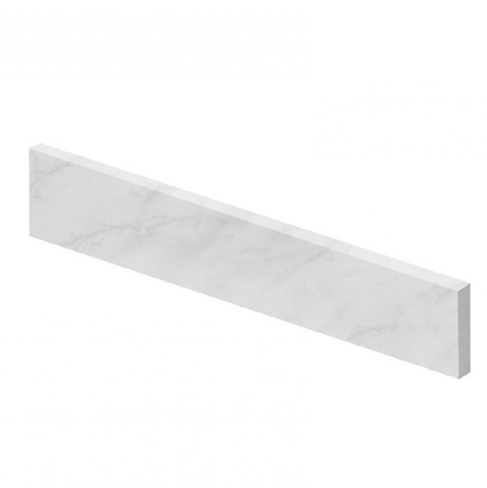 22-in Bathroom Vanity Top Right-Hand Side Splash in White Carrara