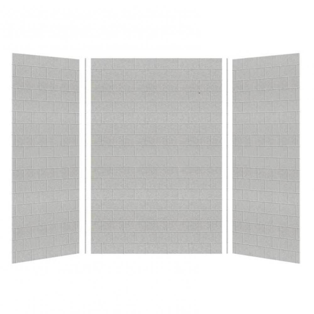 SaraMar 36-In X 48-In X 72-In Glue to Wall 3-Piece Shower Wall Kit