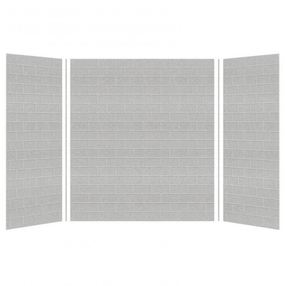 SaraMar 36-In X 60-In X 72-In Glue to Wall 3-Piece Shower Wall Kit