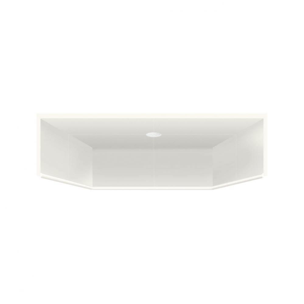 39.5'' x 37.75'' Solid Surface ADA Shower Dome in White