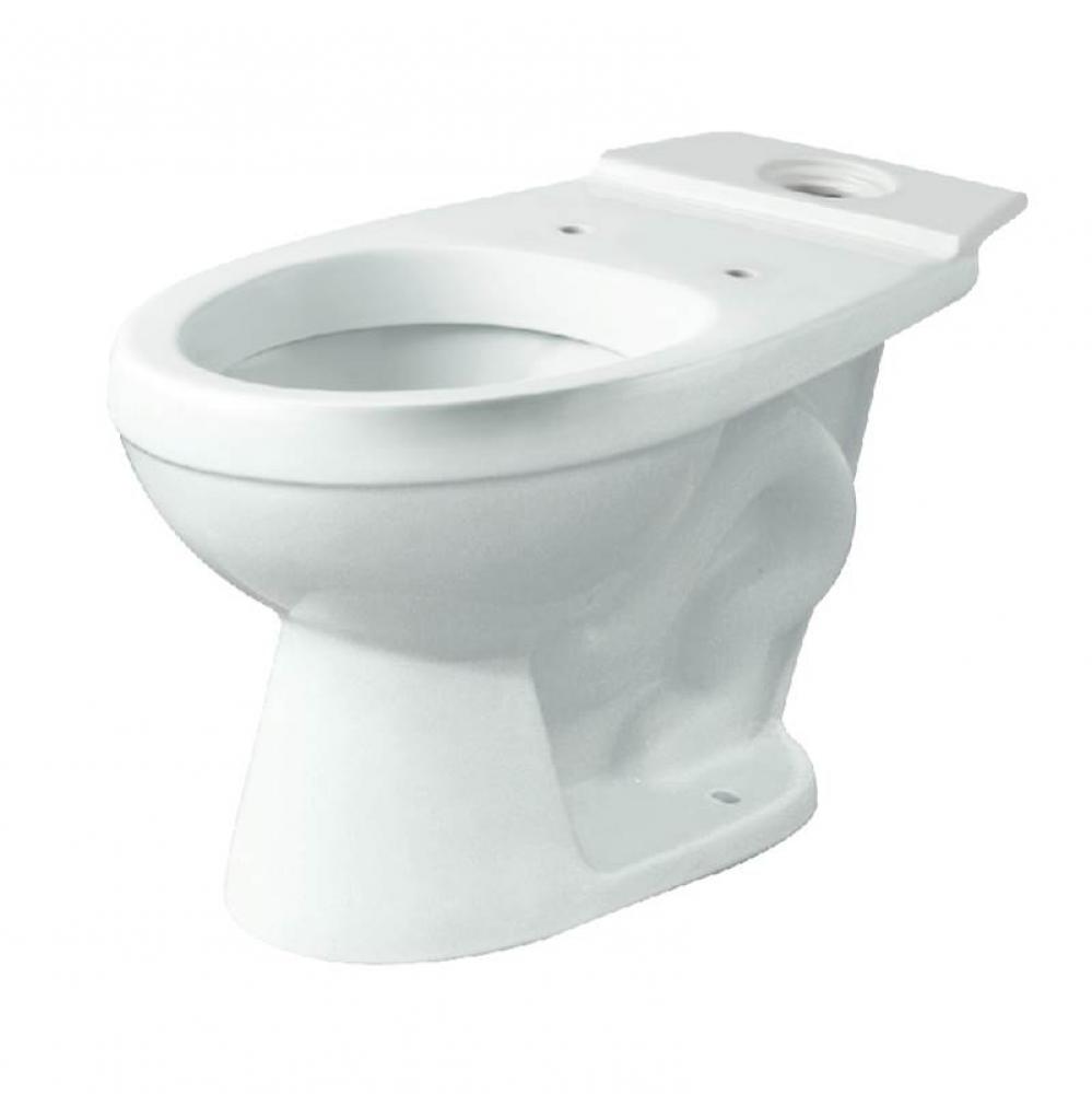 Madison Round Vitreous China Toilet Bowl Only in White