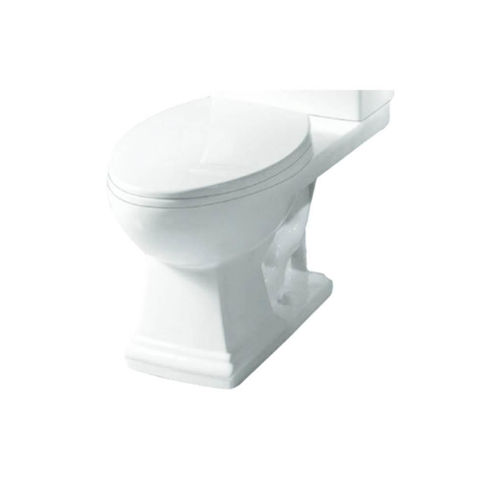 Avalon Elongated Vitreous China Toilet Bowl Only in White