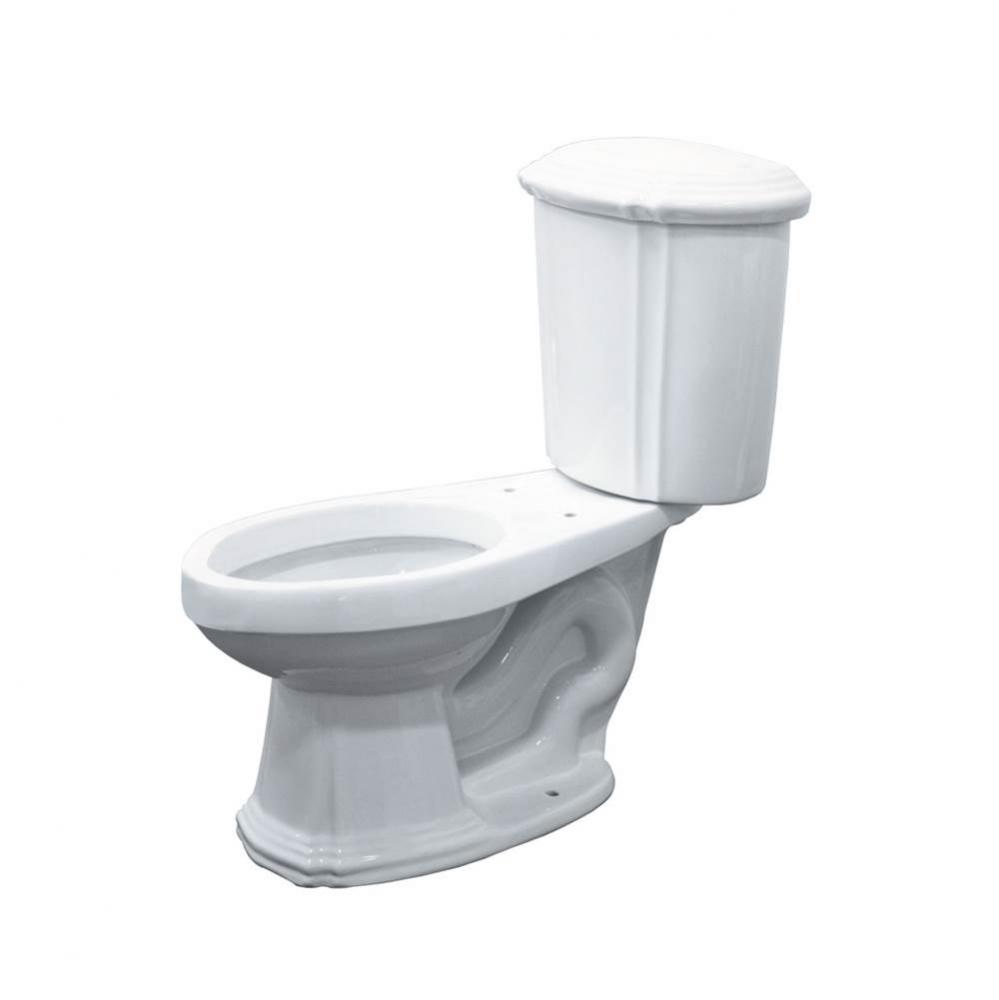 Two Piece Monroe Elongated Front Toilet in White