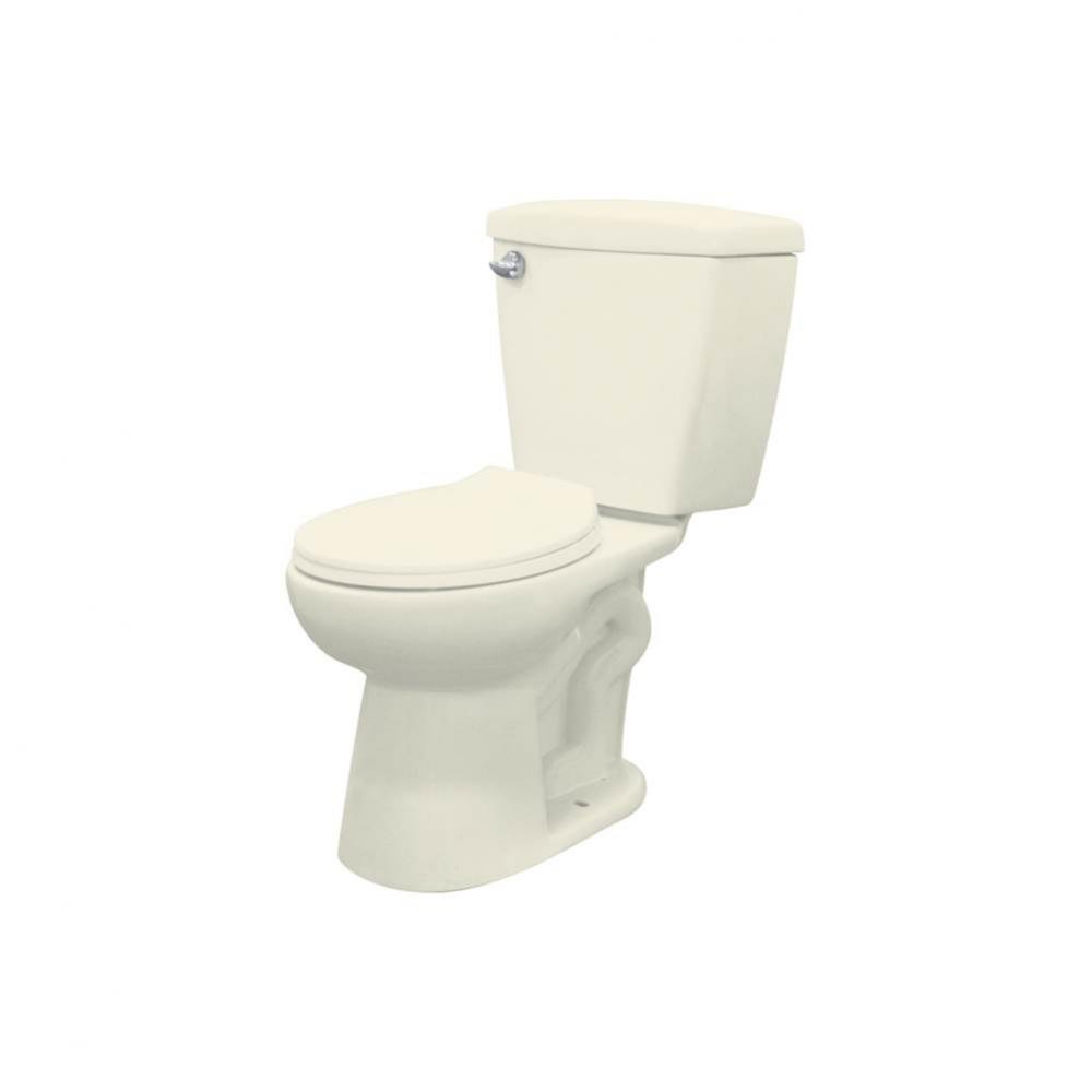 Two Piece Harrison Elongated Front Toilet in Biscuit