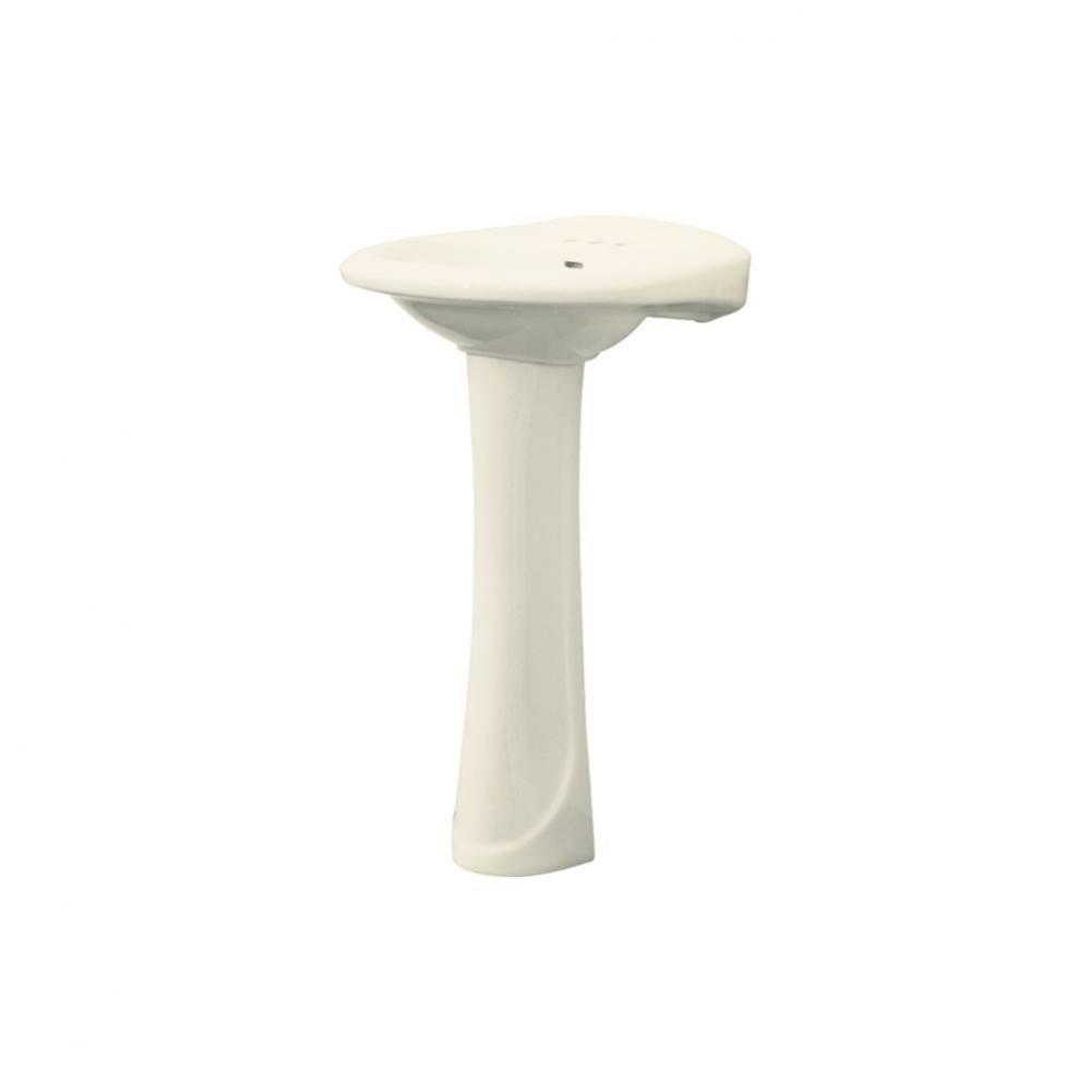 Two-Piece Madison Pedestal Lavatory in Biscuit