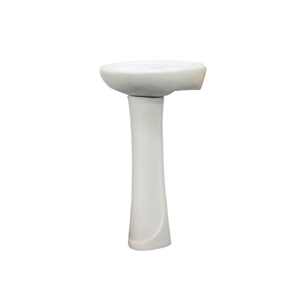Two-Piece Madison Pedestal Lavatory in White