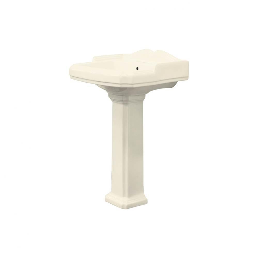 Two-Piece Harrison Pedestal Lavatory in Biscuit