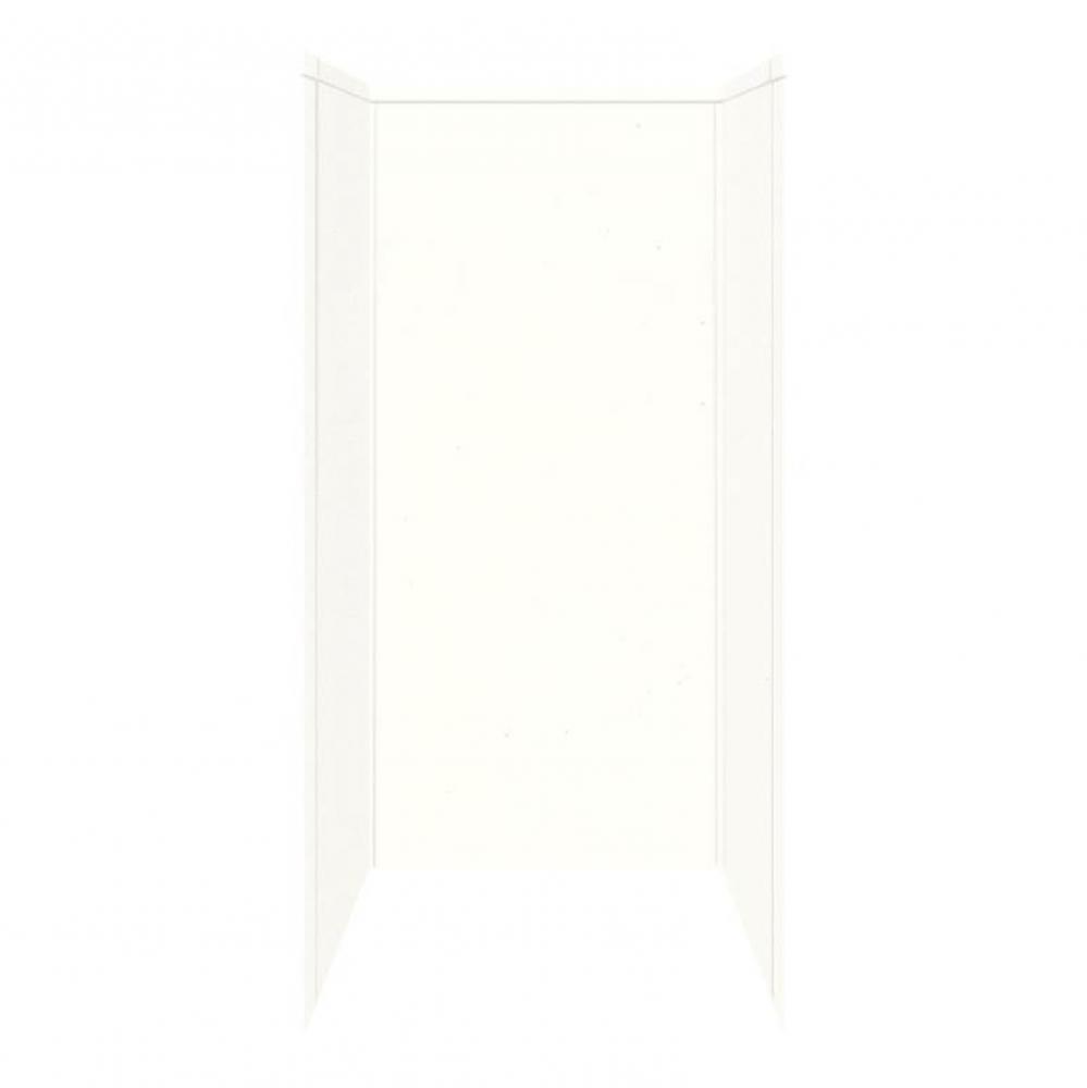 36'' x 36'' x 72'' Decor Shower Wall Surround in White