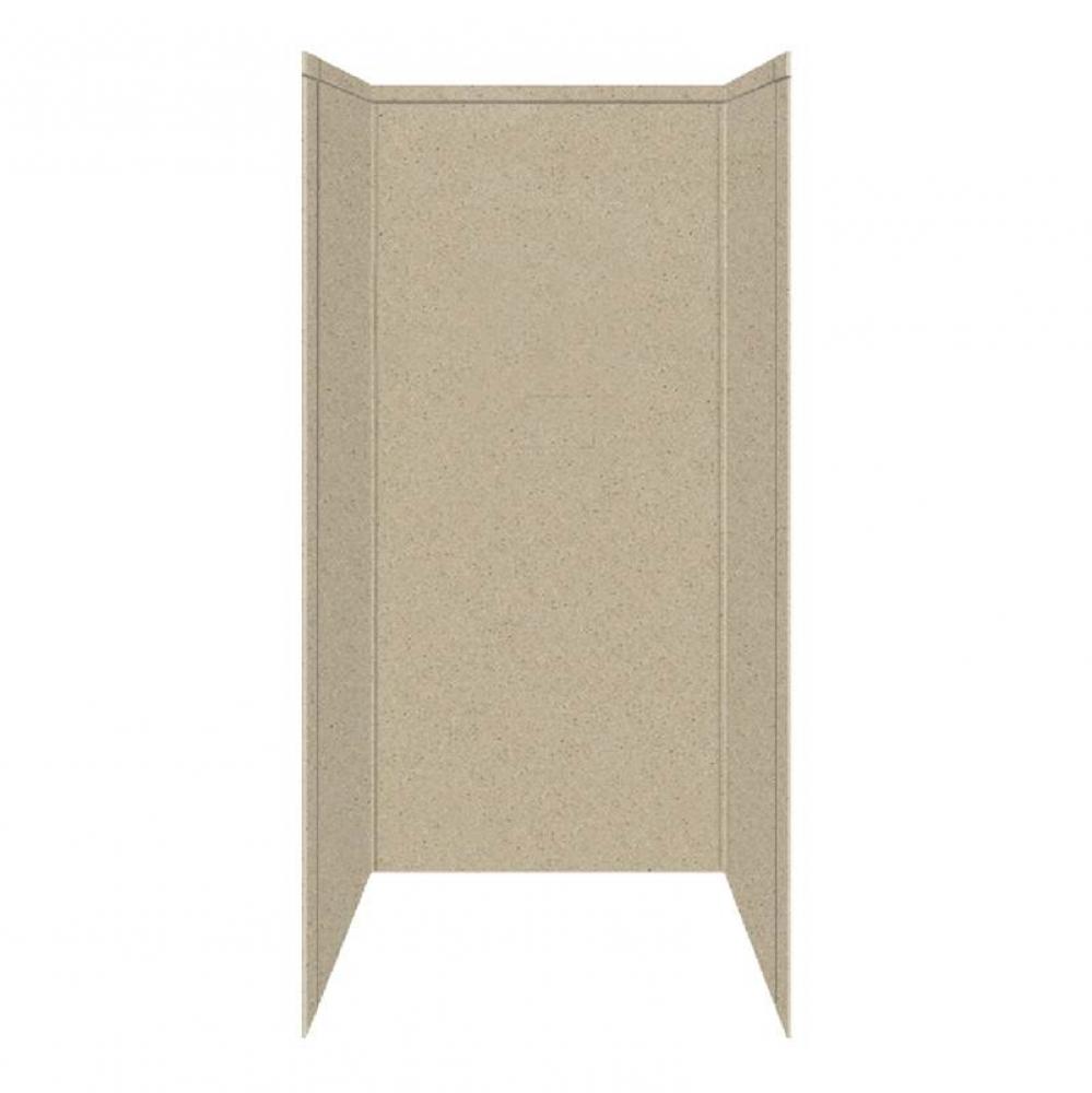 36'' x 36'' x 72'' Decor Shower Wall Surround in Matrix Sand