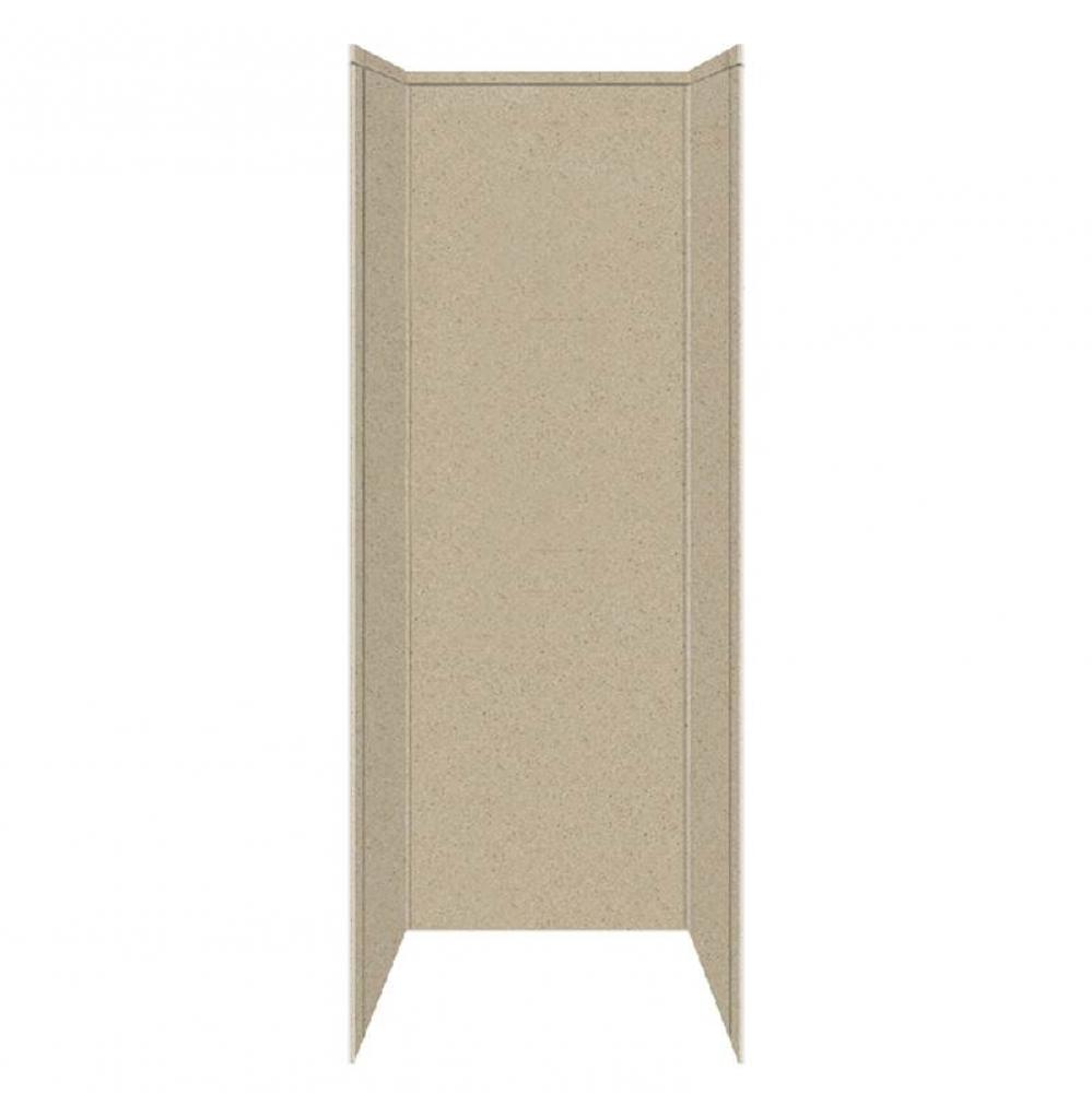 36'' x 36'' x 96'' Decor Shower Wall Surround in Matrix Sand