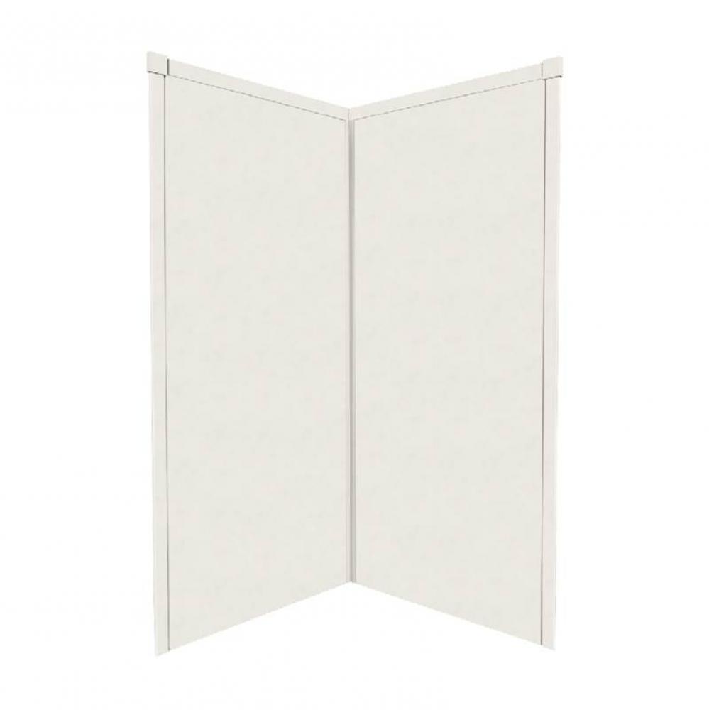 36'' x 36'' x 72'' Decor Corner Shower Wall Kit in Matrix Summit