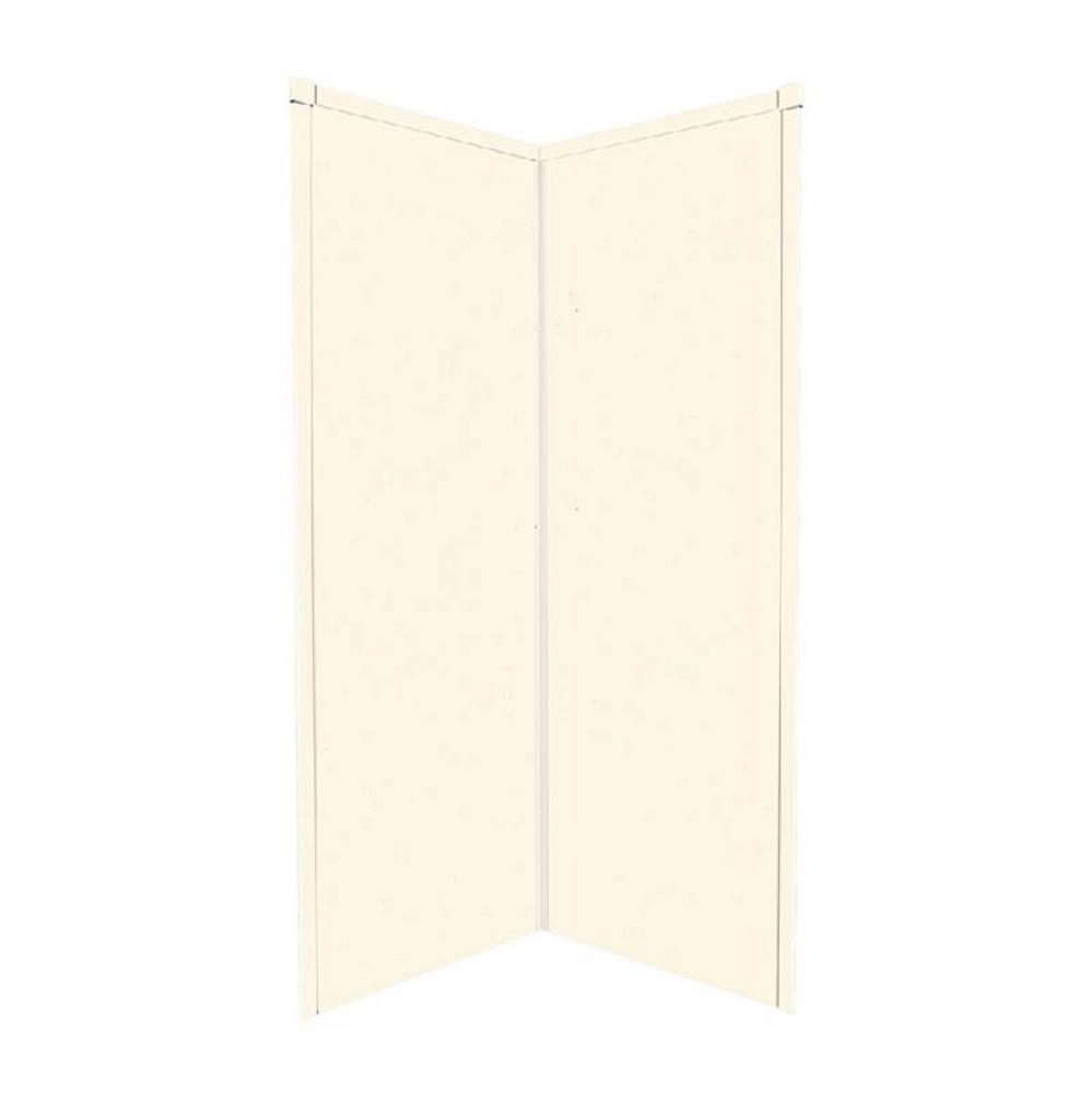 42'' x 42'' x 96'' Decor Corner Shower Wall Kit in Moonlight