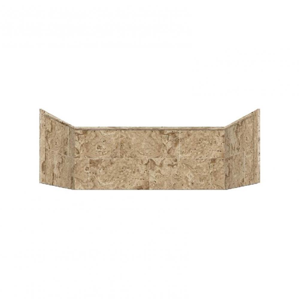 Studio Solid Surface 60-in x 36-in Tub Wall Extension