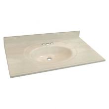 Transolid TR-1409-752-2 - Transolid Samson 25x22 Cult Marble White on Bone 4''