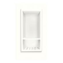 Transolid ACCESS0002-A5 - Decor 7-1/2'' x 15'' Recessed Shampoo Caddy in White