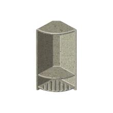 Transolid ACCESS0004-A3 - Decor 6-In X 14-1/2-In Double Corner Shelf