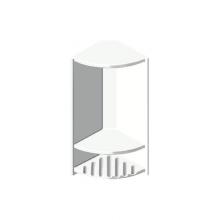 Transolid ACCESS0004-A5 - Decor 6'' x 14-1/2'' Double Corner Shelf in White