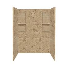Transolid DKW6028-94 - 60'' x 32'' x 80'' Solid Surface Shower Wall Surround in Sand Mounta