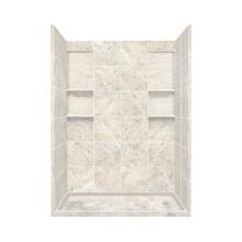 Transolid DKWF6068-92 - 36'' x 60'' x 83'' Solid Surface Alcove Shower Kit in Silver Mocha