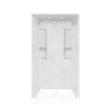 Transolid DKWFT4848-91 - 34'' x 48'' x 95.75'' Solid Surface Alcove Shower Kit with Dome in W