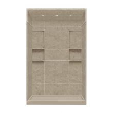 Transolid DKWFT6008R-94 - 30'' x 60'' x 95.75'' Solid Surface Right-Hand Alcove Shower Kit wit