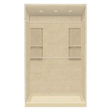 Transolid DKWFT6008R-96 - 30'' x 60'' x 95.75'' Solid Surface Right-Hand Alcove Shower Kit wit