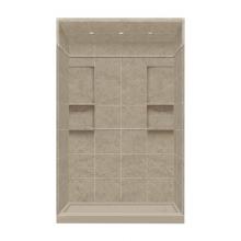Transolid DKWFT6028R-94 - 32'' x 60'' x 95.75'' Solid Surface Right-Hand Alcove Shower Kit wit