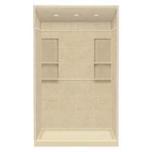Transolid DKWFT6028R-96 - 32'' x 60'' x 95.75'' Solid Surface Right-Hand Alcove Shower Kit wit