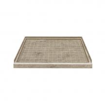 Transolid F4834-94 - 48'' x 34'' Solid Surface Shower Base in Sand Mountain