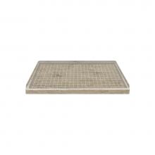 Transolid F6032L-94 - 60'' x 32'' Solid Surface Left-Hand Shower Base in Sand Mountain