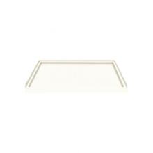 Transolid TR-F6036-01 - Solid Surface 60-in x 36-in Shower Base with Center Drain