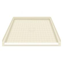 Transolid FC3938-08 - 39.5'' x 37.75'' Solid Surface Barrier-Free Shower Base in Biscuit