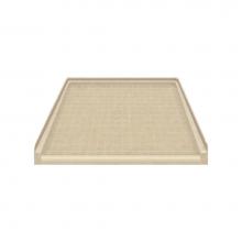 Transolid FC3938-96 - 39.5'' x 37.75'' Solid Surface Barrier-Free Shower Base in Almond Sky