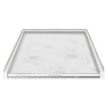 Transolid FG3938-11 - 39.5'' x 37.75'' Solid Surface Barrier-Free Right-Hand Shower Base in Storm