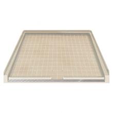 Transolid FG3938-14 - 39.5'' x 37.75'' Solid Surface Barrier-Free Right-Hand Shower Base in Sand