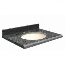 Transolid G3122-E8-E-B-4 - Granite 31-in x 22-in Bathroom Vanity Top with Beveled Edge, 4-in Centerset, and Biscuit Bowl in B