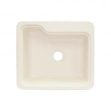 Transolid KST25221-05 - Portland 25in x 22in Solid Surface Drop-in Single Bowl Kitchen Sink, in Almond