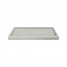 Transolid PAN3260L-B0 - Decor Solid Surface  60-in x 32-in Shower Base with Left Drain