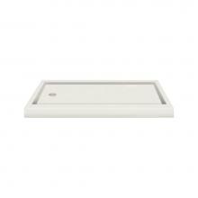 Transolid PAN3260L-B9 - 60'' x 32'' Decor Solid Surface Left-Hand Shower Base in Matrix Summit