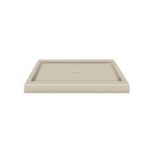 Transolid PAN3448S-A0 - Decor Solid Surface 48-in x 34-in Shower Base with Center Drain