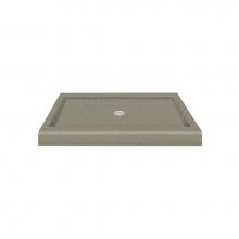 Transolid PAN3448S-A3 - 48'' x 34'' Decor Solid Surface Shower Base in Peppered Sage