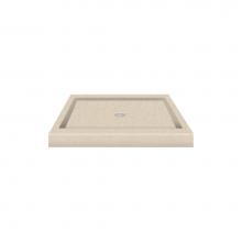 Transolid PAN3636S-A4 - 36'' x 36'' Decor Solid Surface Shower Base in Sand Castle