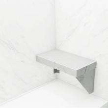 Transolid TR-RSSK2412-91 - Studio Rectangular Shower Seat in White Carrara