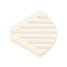 Transolid SOAPDISH03-A6 - Decor 5-1/2'' Corner Soap Dish in Cameo