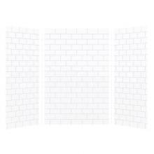 Transolid TR-SWK483672-21 - SaraMar 36-In X 48-In X 72-In Glue to Wall 3-Piece Shower Wall Kit