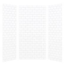 Transolid TR-SWK483696-21 - SaraMar 36-In X 48-In X 96-In Glue to Wall 3-Piece Shower Wall Kit