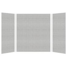 Transolid TR-SWK603672-27 - SaraMar 36-In X 60-In X 72-In Glue to Wall 3-Piece Shower Wall Kit