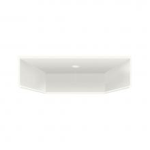 Transolid T3981-01 - 39.5'' x 37.75'' Solid Surface ADA Shower Dome in White