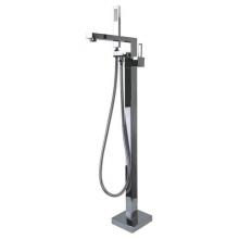 Transolid TR-T4220-PC - Ardell Free Standing Tub Filler With Hand Shower, Polished Chrome